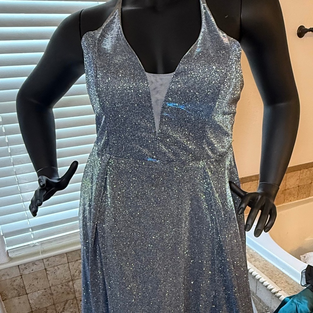 Sparkle blue sliver dress